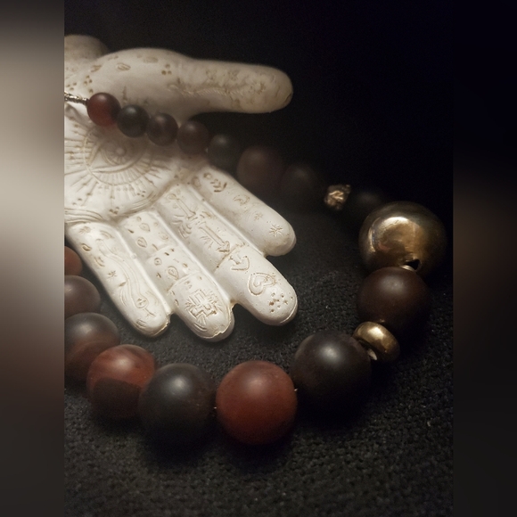 Silpada Rare Vintage Sterling Silver .925 Red Agate Necklace - Picture 2 of 3